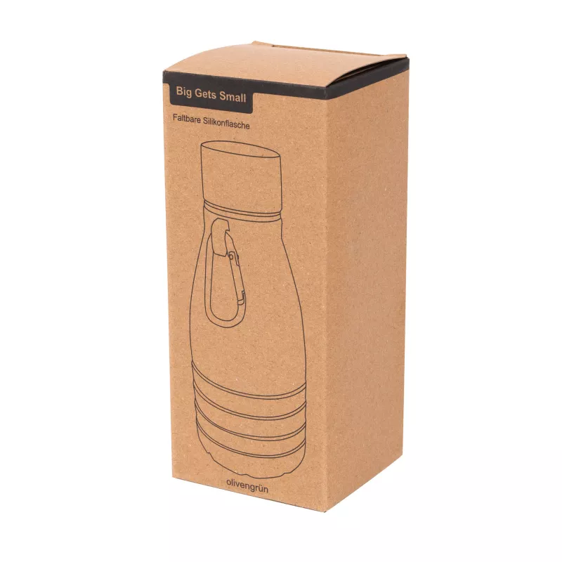 Składana butelka do picia 550 ml BIG GETS SMALL - oliwkowa zieleń (56-0603192)