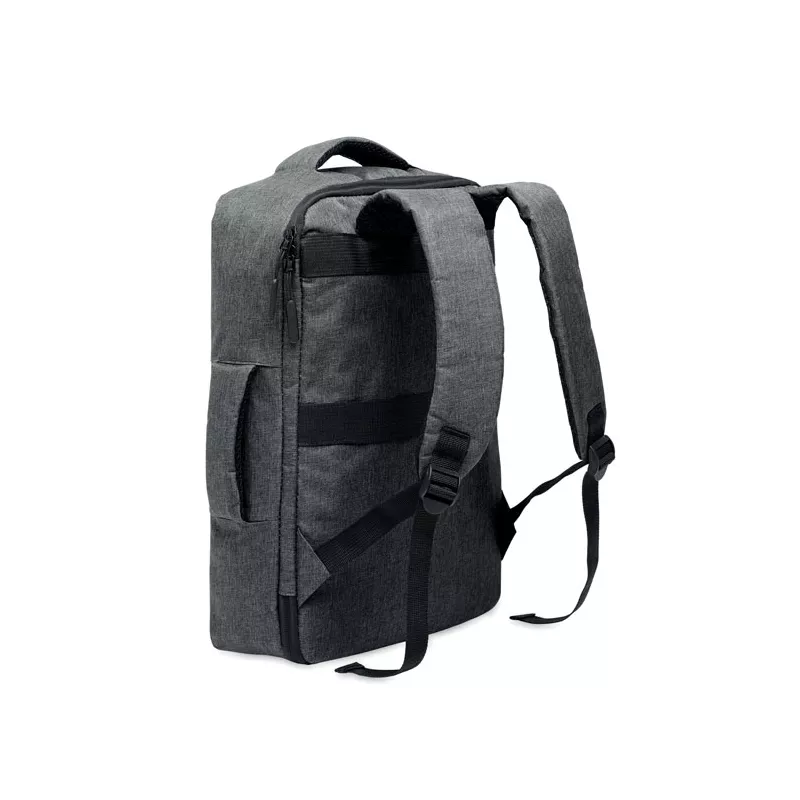Plecak na laptop 15" z RPET LAUGAR - Kamienny Szary (MO2305-15)