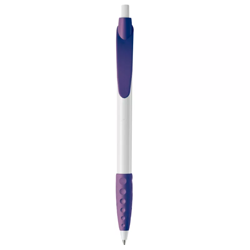 Długopis plastikowy (ABS) Cosmo - biało / purpurowy (LT87622-N0172)