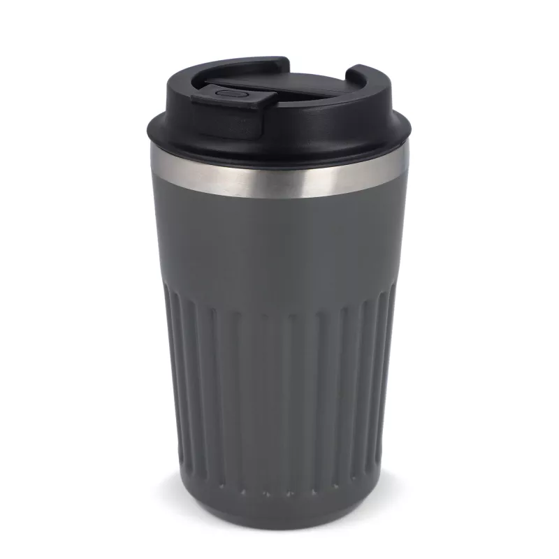 Termos na kawę ze stali nierdzewnej pochodzącej z recyklingu, 400 ml - szary (LT98698-N0061)