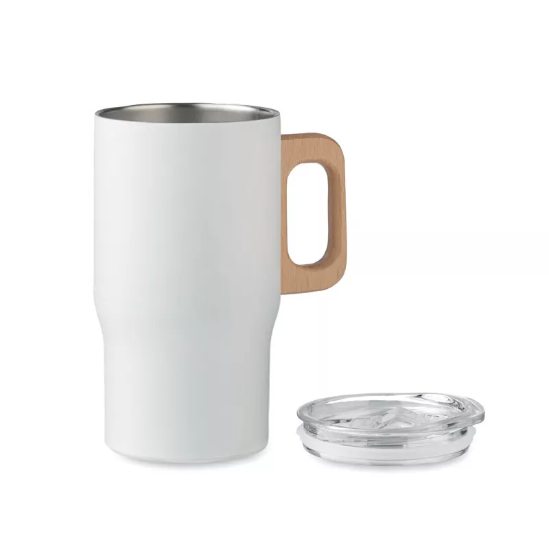Kubek termiczny ze stali z recyklingu 350 ml TUMBOO - Bialy (MO2499-06)
