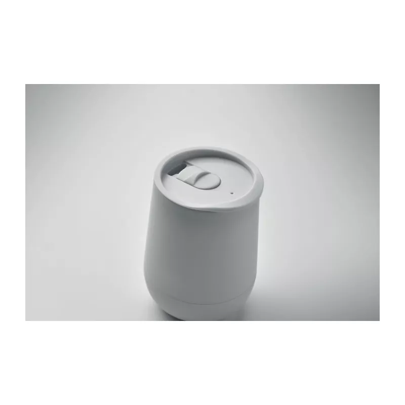 Kubek dwuścienny z PP 300 ml GO - Bialy (MO2444-06)