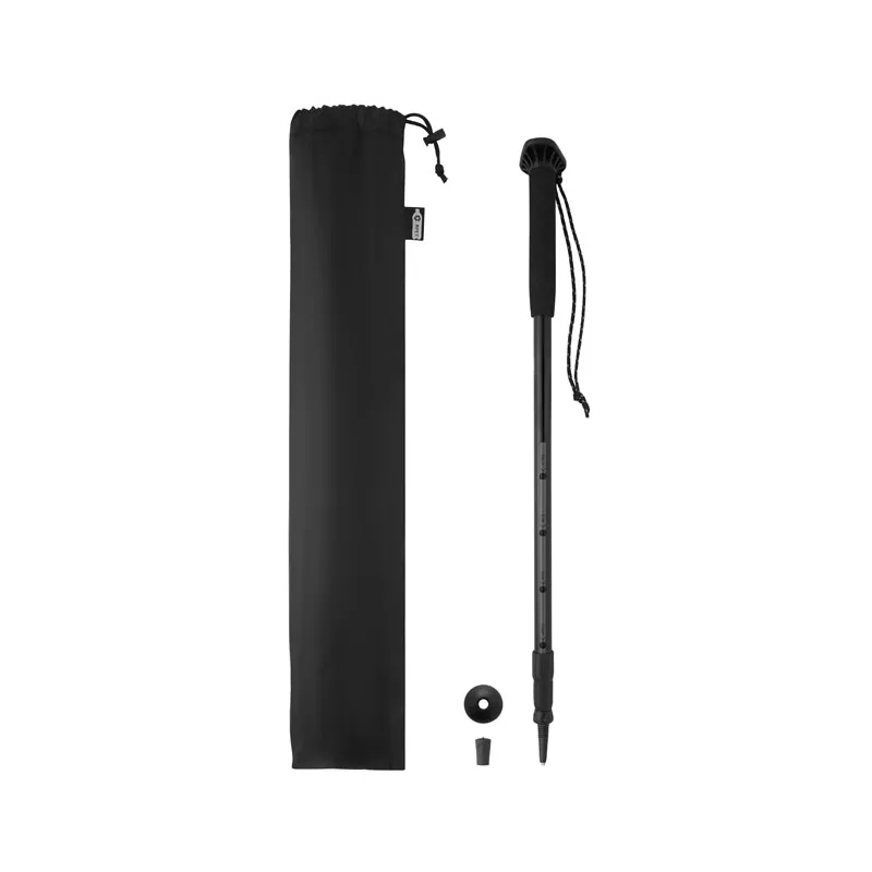 Kij trekkingowy teleskopowy z aluminium NOLE ONE - Czarny (MO2951-03)