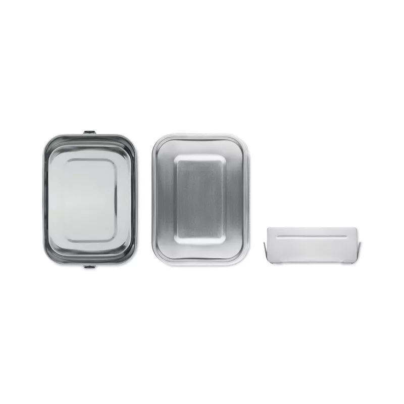 Lunchbox stalowy z przegródką 1200 ml SAO - Srebrny Mat (MO6671-16)