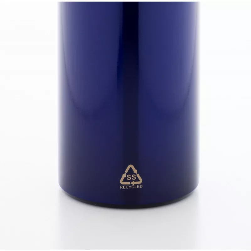 Ressuto butelka z ze stali nierdzewnej z recyklingu - niebieski (AP808228-06)