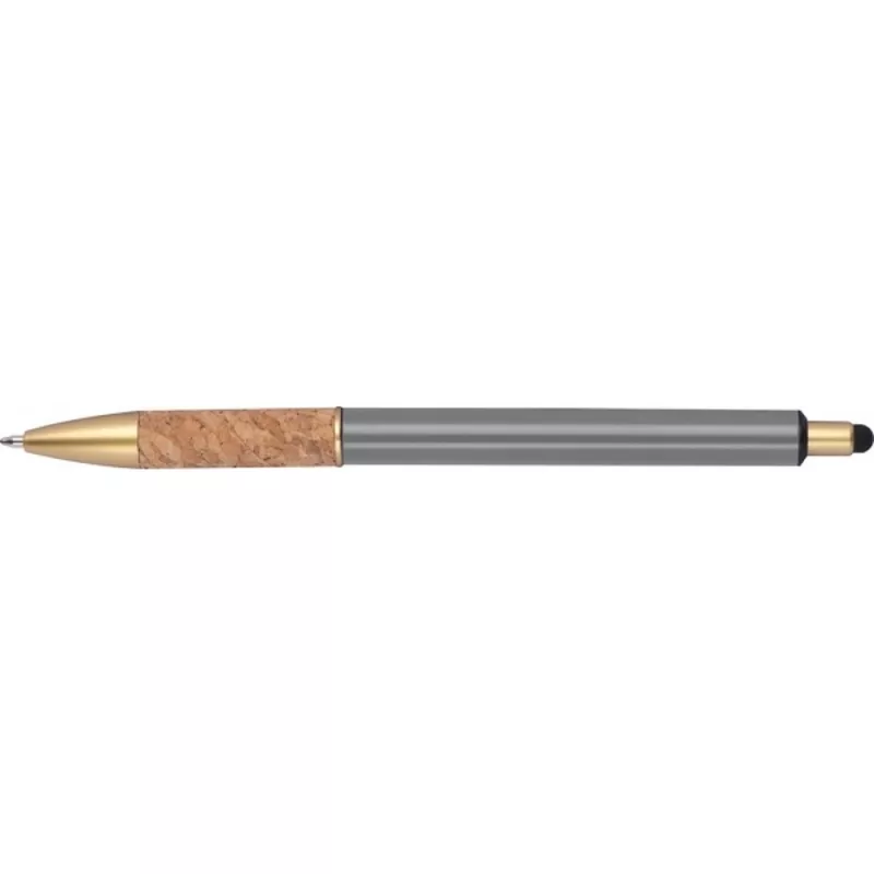 Długopis metalowy touch pen CAPRI - szary (369007)