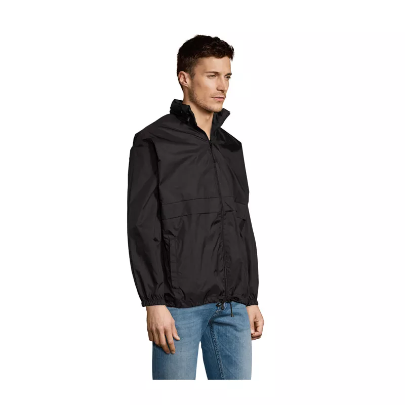 Kurtka wiatrówka unisex wodoodporna Sol's SURF - Czarny (S32000-BK)