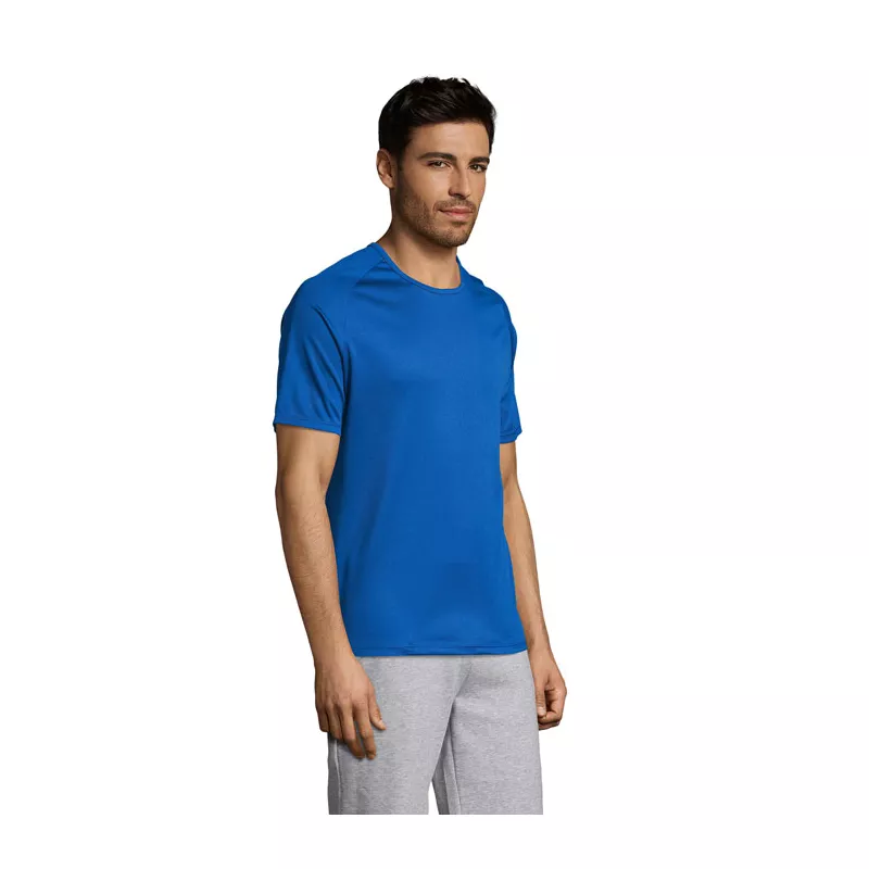 Koszulka sportowa męska raglan 140 g/m² Sol's SPORTY - Niebieski (S11939-RB)