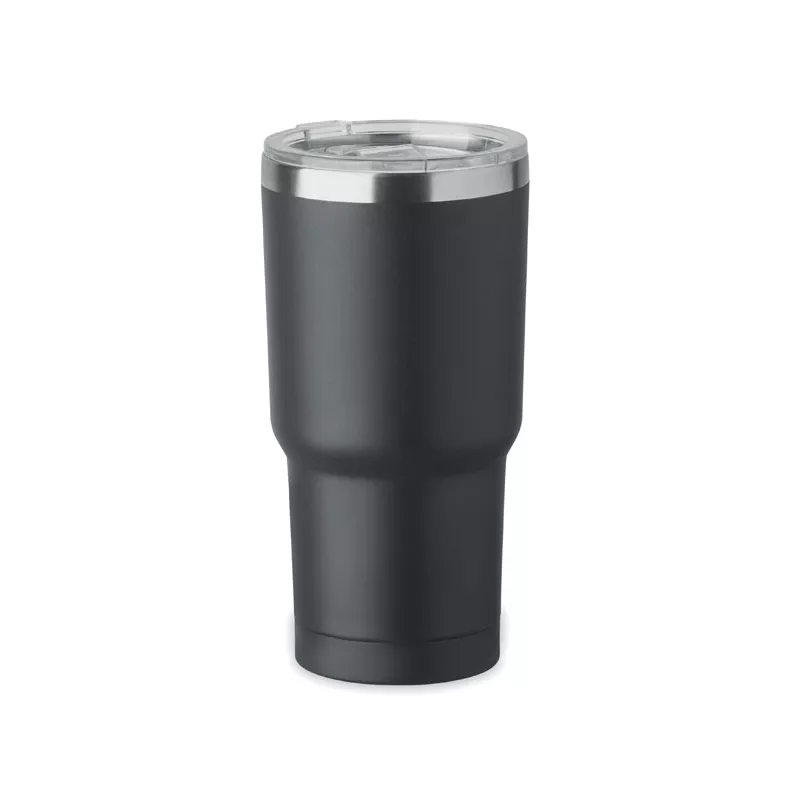 Kubek termiczny ze stali z recyklingu 500 ml SUM - Czarny (MO2597-03)