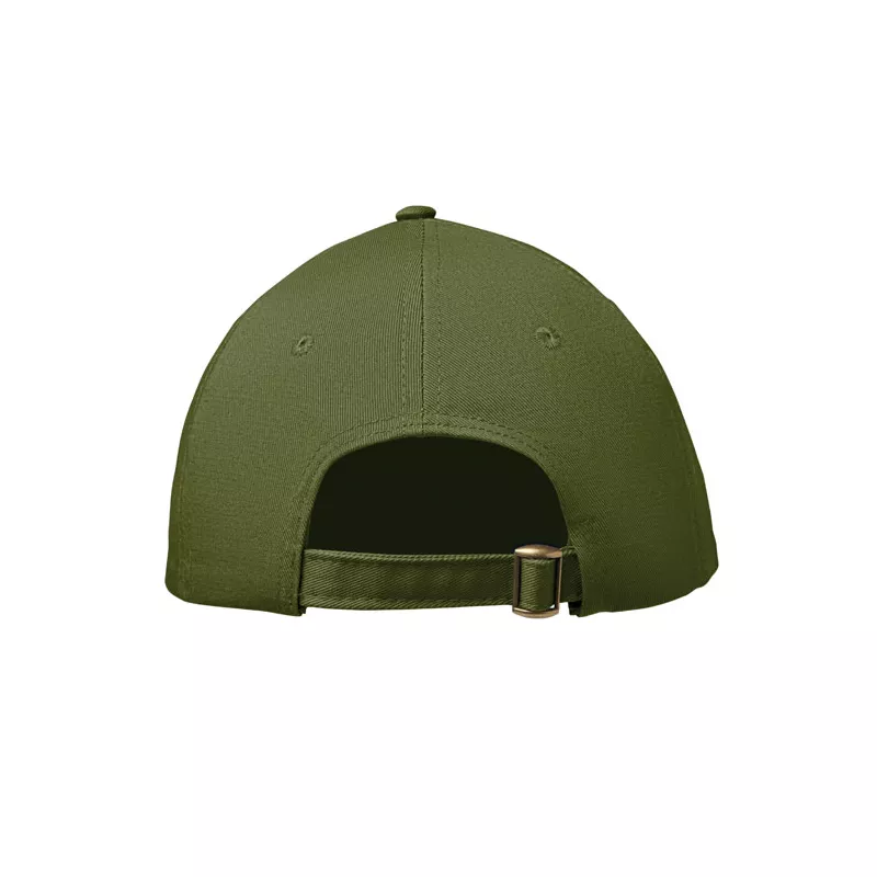 Czapka z daszkiem 6-panelowa 280 g/m² BAHAMAS - Zieleń Wojskowa (MO2347-49)