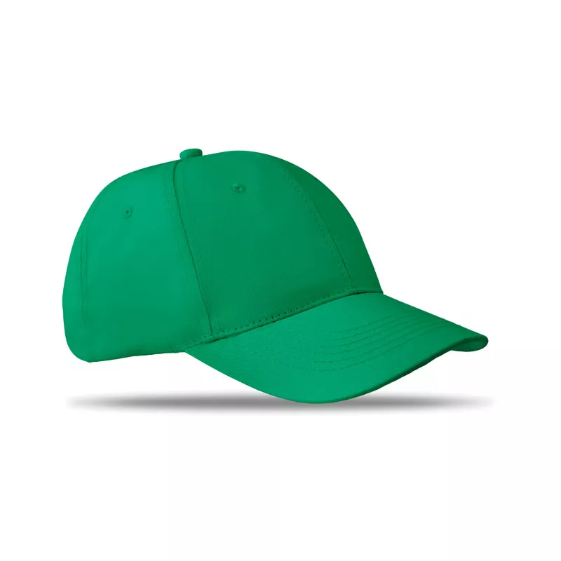 Czapka z daszkiem bawełniana 160 g/m² BASIE APOLLO - Zielony (MO8834-09)