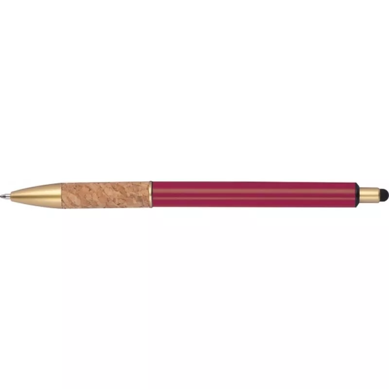 Długopis metalowy touch pen CAPRI - bordowy (369002)