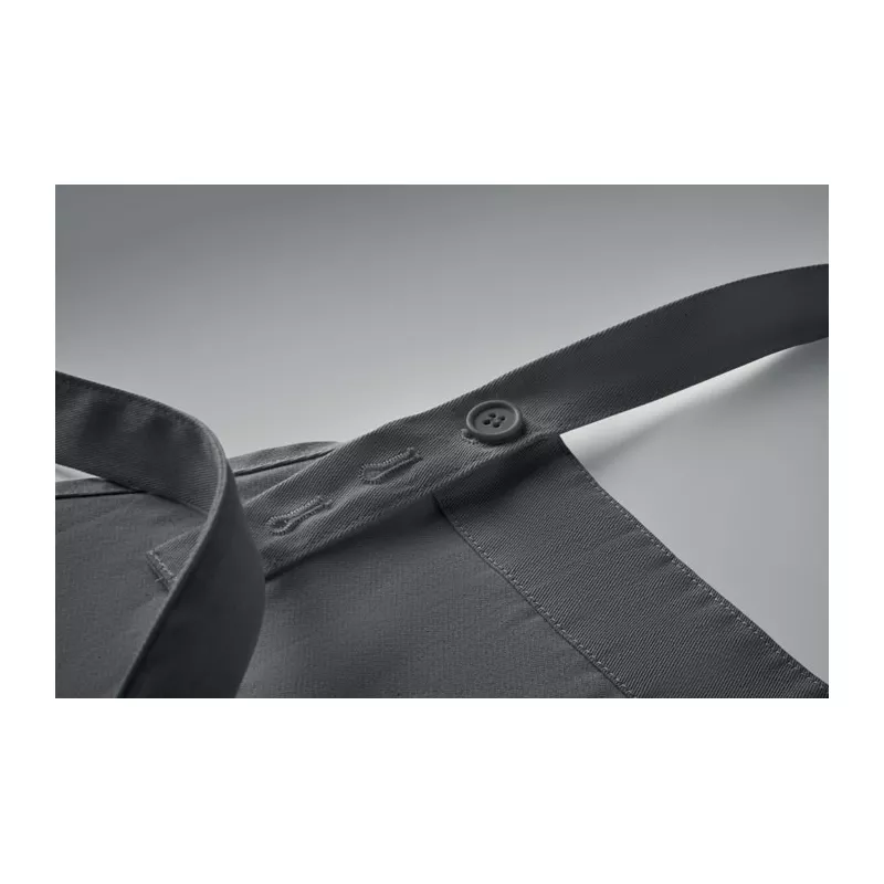 Fartuch z bawełny organicznej 240 g/m² GAMMA - Kamienny Szary (MO2249-15)