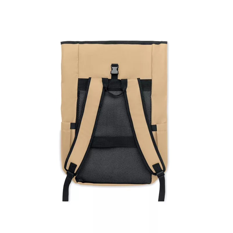 Plecak rolltop na laptop RPET 600D BANGKOK ROLL - Khaki (MO2643-39)