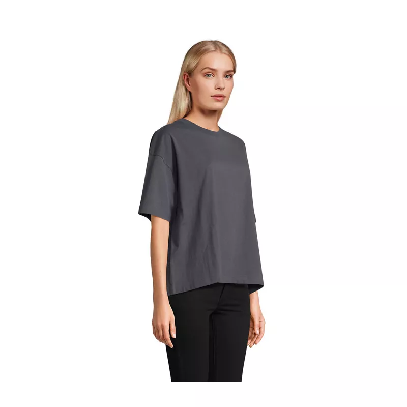 Koszulka damska oversize 180 g/m² Sol's BOXY WOMEN - Mysi Szary (S03807-MU)