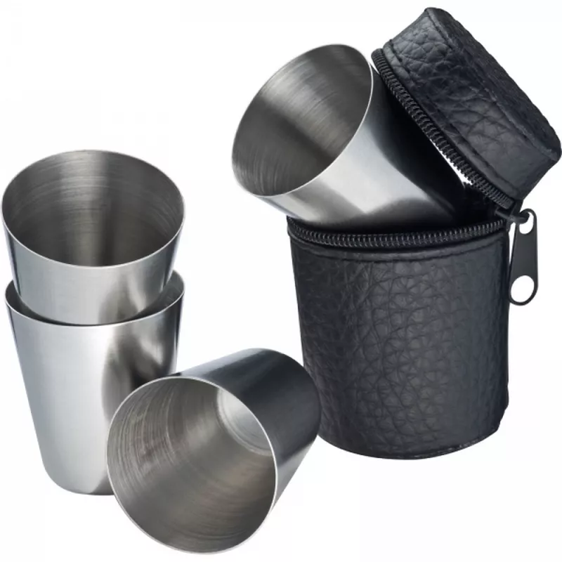 Zestaw 4 kieliszków 30 ml FILIPPO - czarny (6574003)