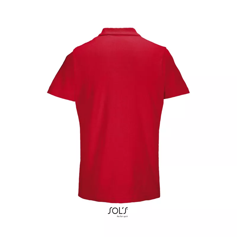 Koszulka polo unisex z czesanej bawełny Sol's PULSE - Czerwony (S04502-RD)