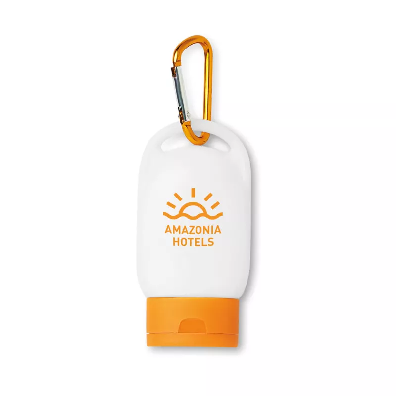 Krem do opalania SPF 25 z karabińczykiem 30 ml SUNCARE - Pomaranczowy (MO8512-10)