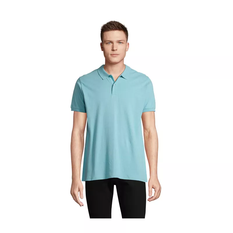 Polo męskie organiczne 170 g/m² Sol's PLANET MEN - Pool Blue (S03566-BP)