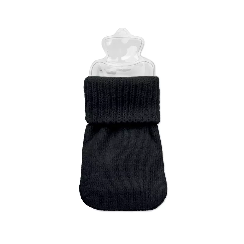 Ogrzewacz do rąk w dzianinowym pokrowcu WARMMUFF - Czarny (MO2667-03)