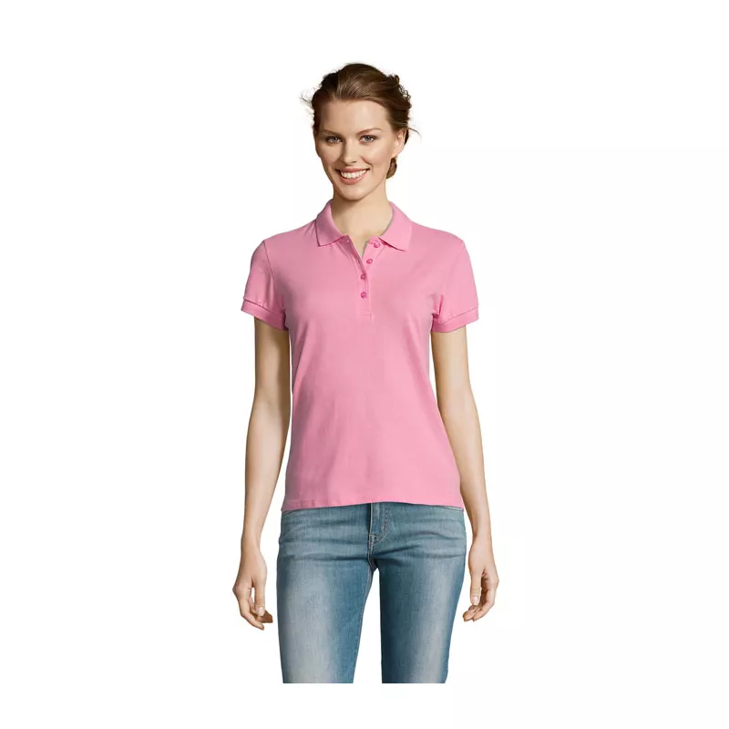 Koszulka polo damska piqué 210 g/m² Sol's PEOPLE - Orchid Pink (S11310-OP)
