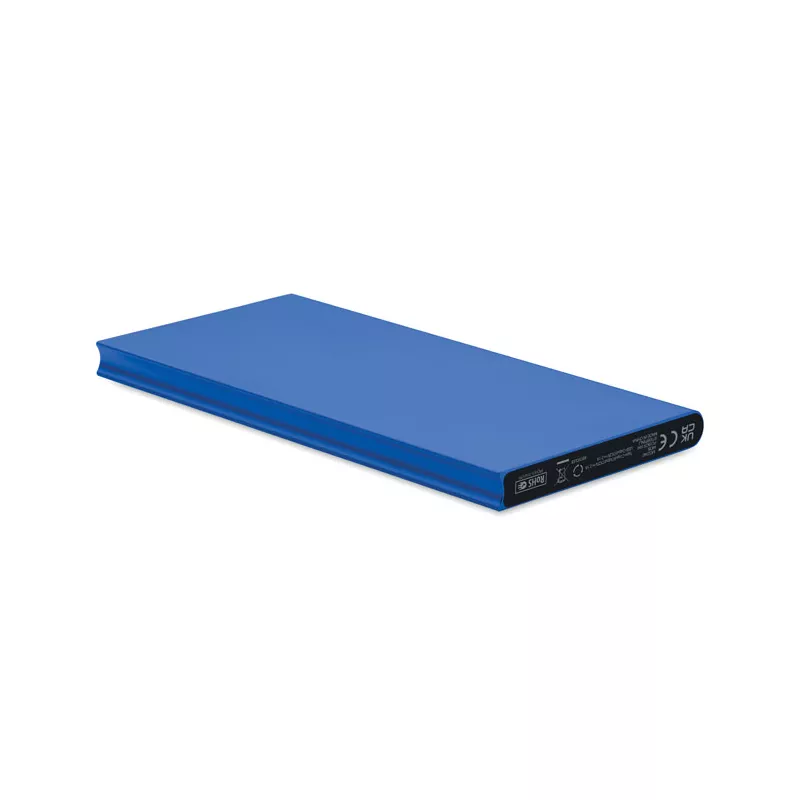 Powerbank 8000 mAh aluminiowy POWERFLAT8C - Niebieski (MO2340-37)