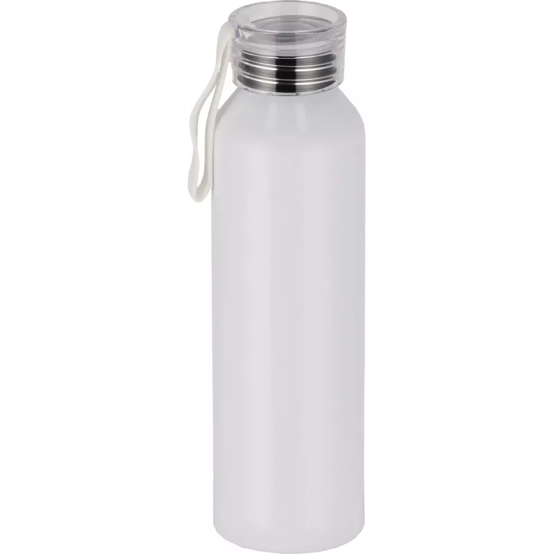 Butelka z aluminium z recyklingu CORK 600 ml - biały (424706)