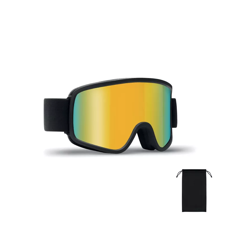 Gogle narciarskie UV400 lustrzane NISEKO - Pomaranczowy (MO3194-10)