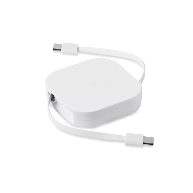 Kabel zwijany USB-C 100W LINEA 100 - Bialy (MO2924-06)