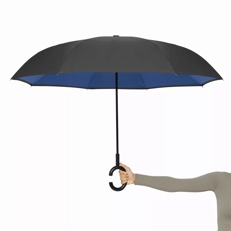 Parasol FLIPPED - czarny, niebieski (56-0103370)