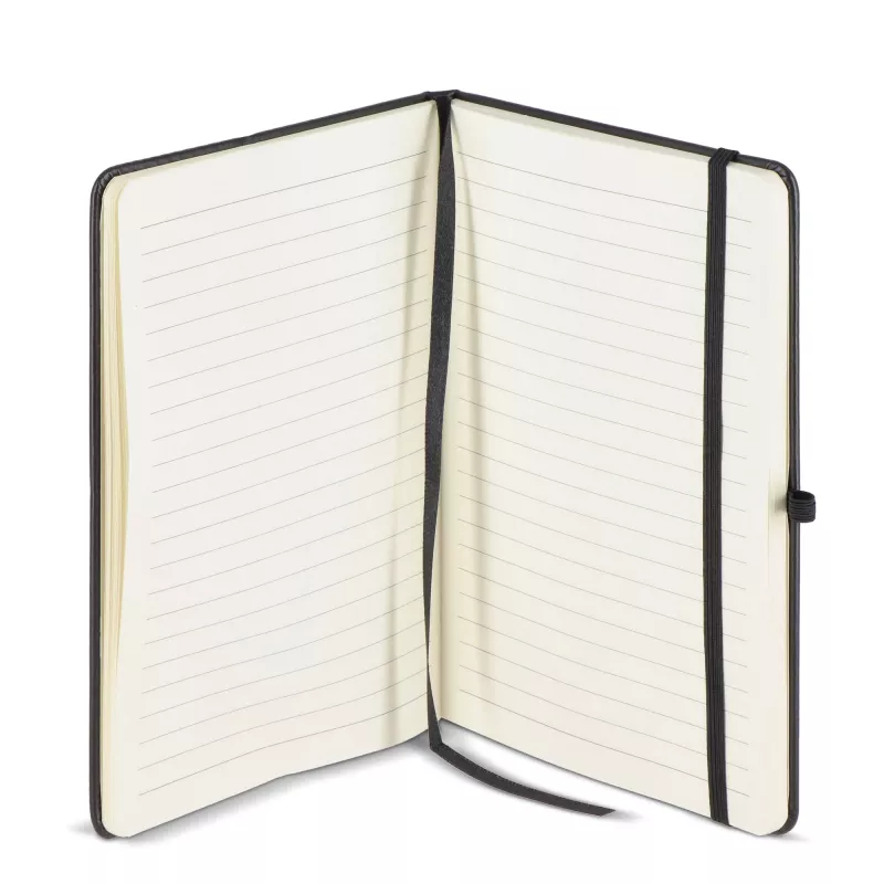 Notatnik Iroko z twardą okładką Laser A5 - czarno / czarny (LT92090-N0202)