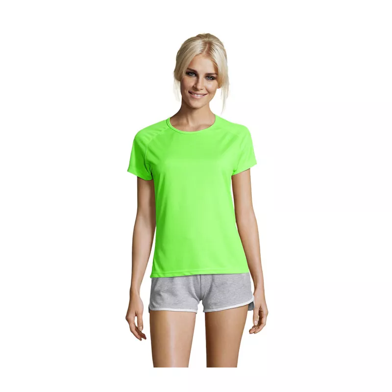 Koszulka sportowa damska 140 g/m² Sol's SPORTY WOMEN - Neon Green (S01159-NG)