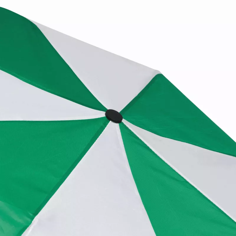 Parasol składany bez automatu REGULAR - biały, zielony (56-0101113)