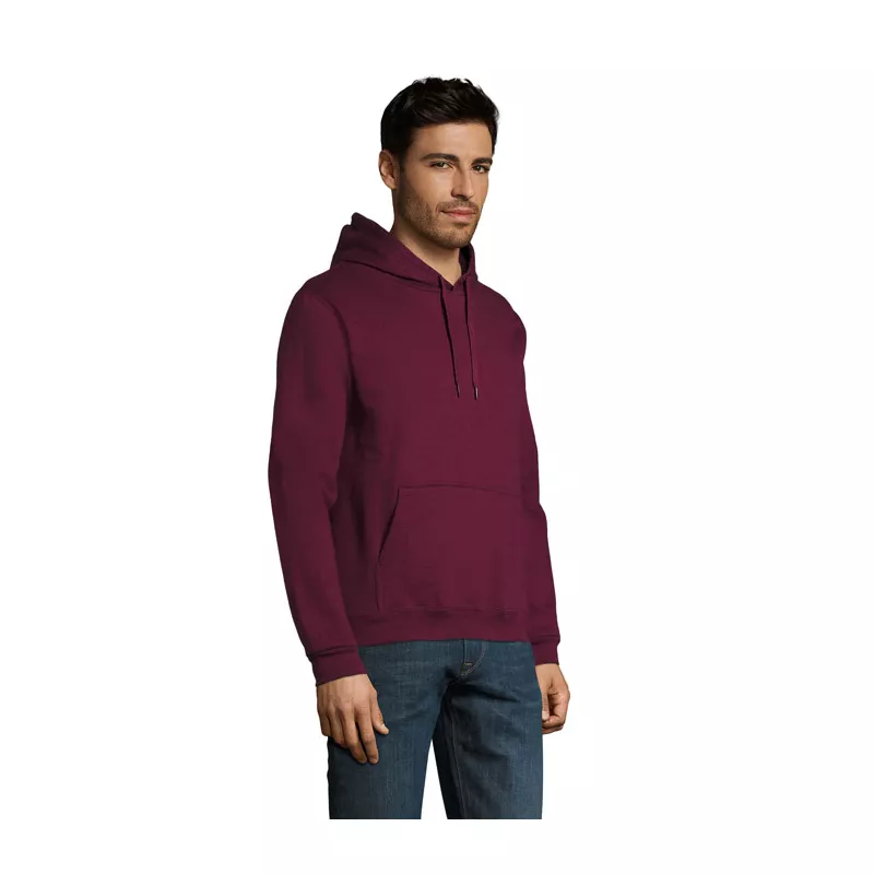 Bluza unisex z kapturem 280 g/m² Sol's SNAKE - Burgundy (S47101-BG)