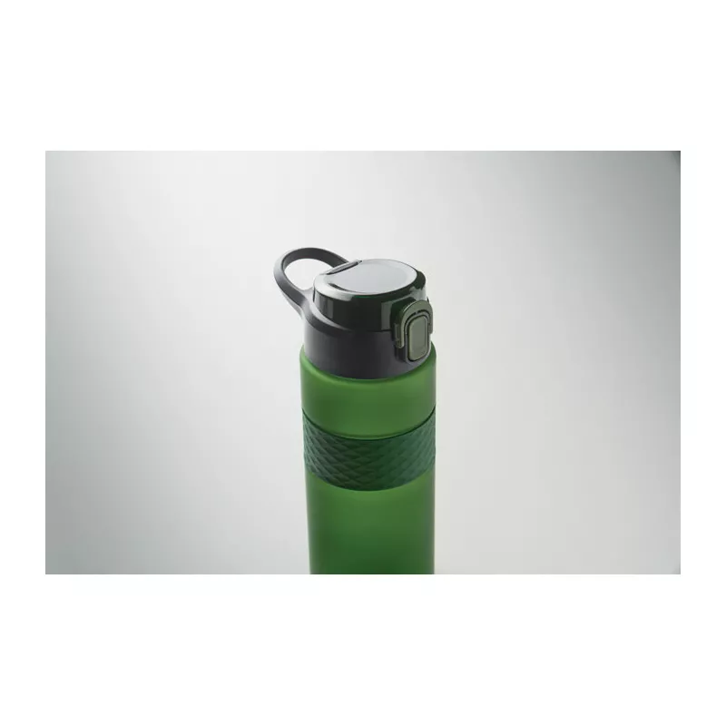 Butelka z RPET ze słomką 700 ml ISJFORDEN - Ciemnozielony (MO2755-60)