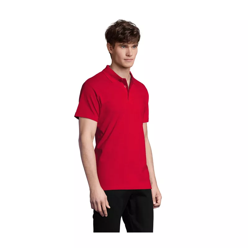 Koszulka polo męska piqué 210 g/m² Sol's SPRING II - Czerwony (S11362-RD)