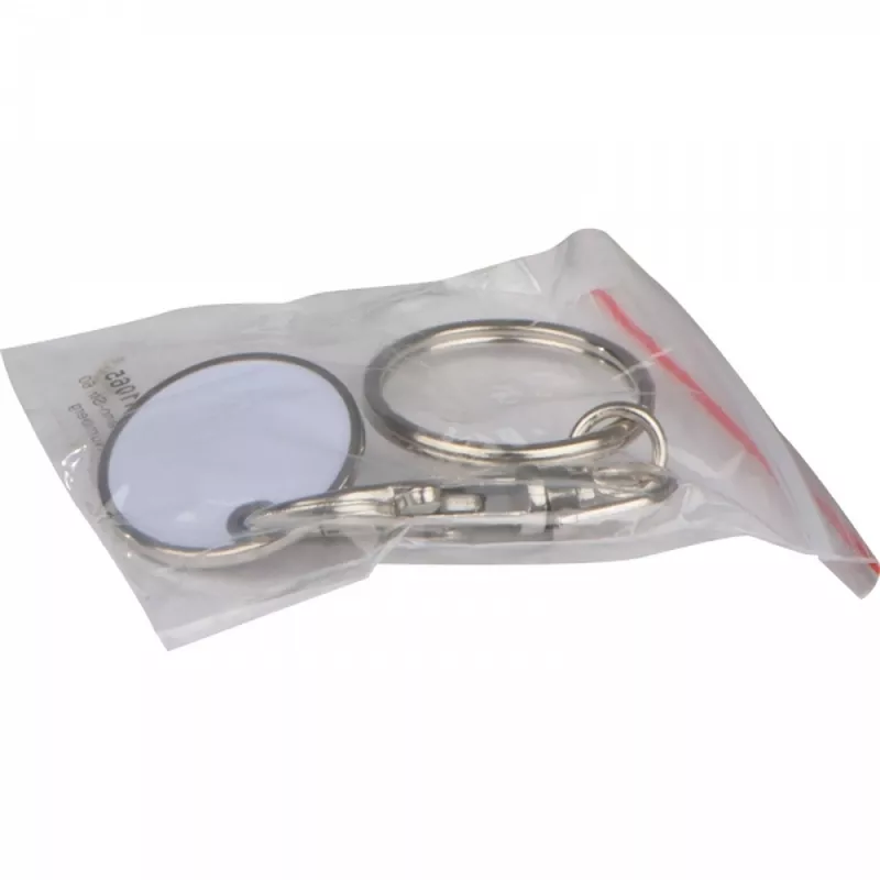 Brelok z żetonem NELLIE - biały (9047706)