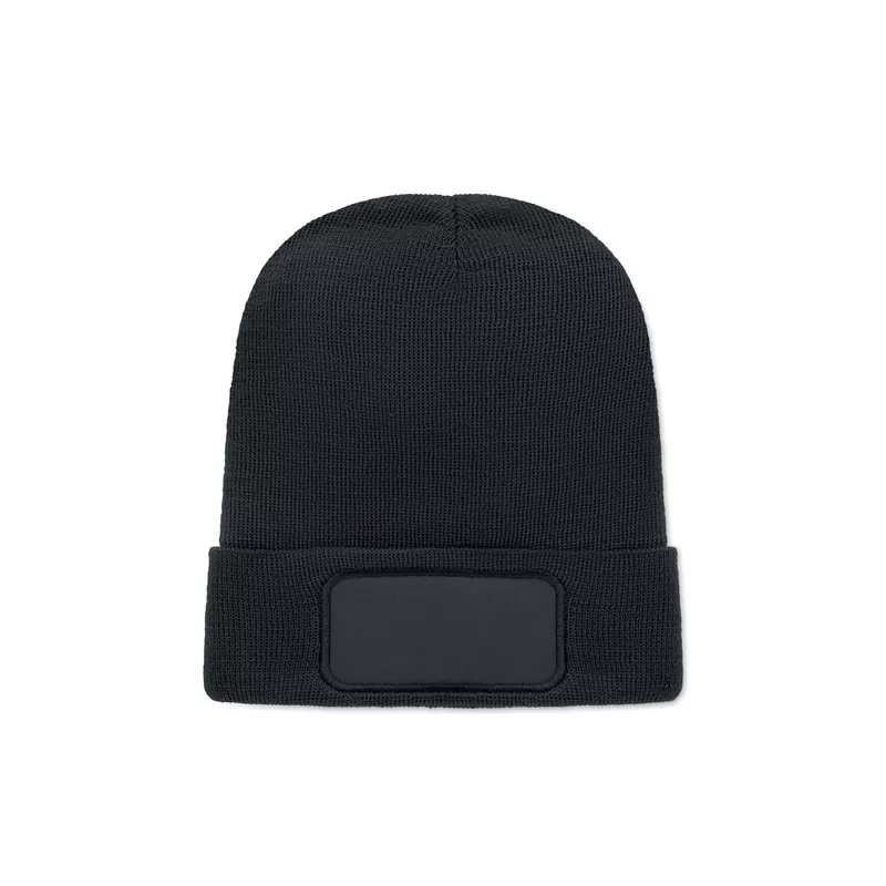 Czapka zimowa unisex z dzianiny RPET CAPNIT - Czarny (MO2359-03)