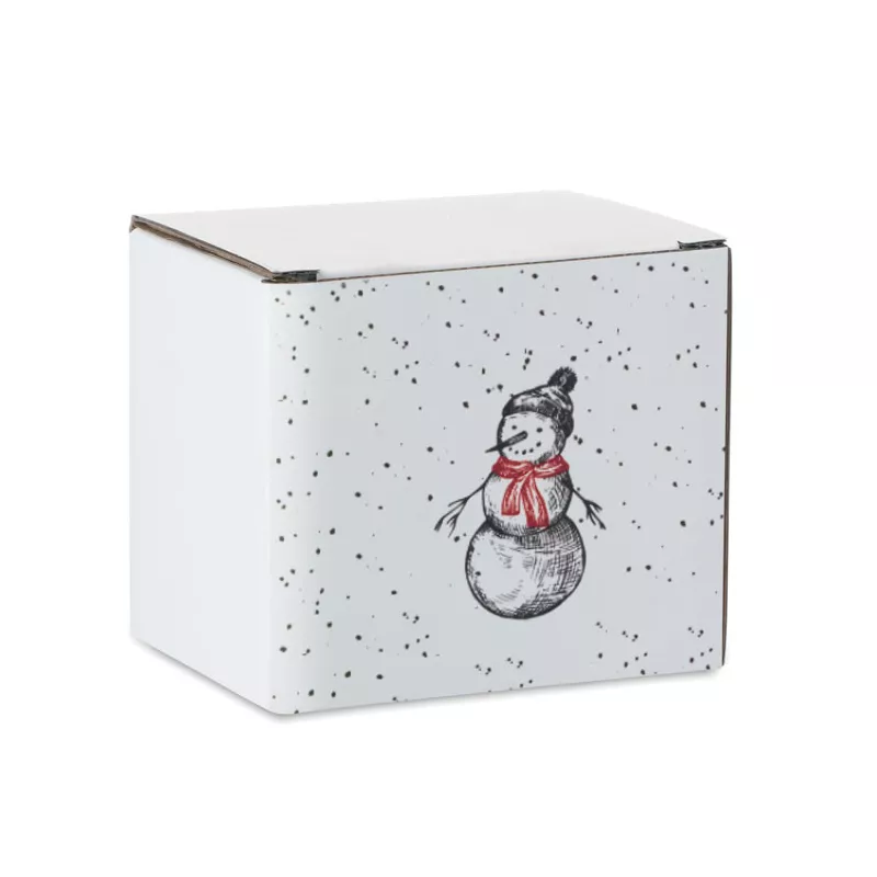 Kubek ceramiczny świąteczny 300 ml FESTIMUG - Czarny/Czerwony (CX1571-83)