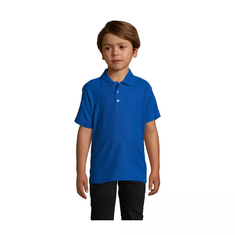 Polo dziecięce piqué 170 g/m² Sol's SUMMER II KIDS - Niebieski (S11344-RB)