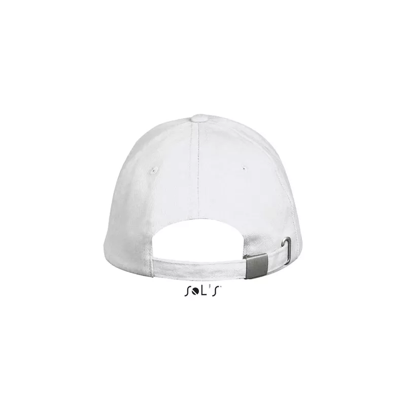 Czapka z daszkiem 5-panelowa 260 g/m² Sol's LONG BEACH - Bialy (S00594-WH)