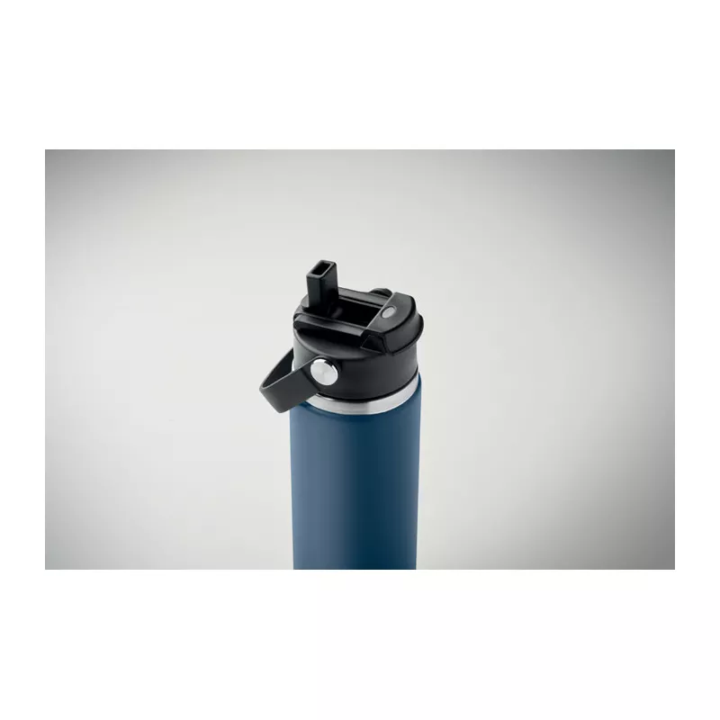 Butelka termiczna ze słomką 500 ml SUMA GRIP - Francuski Granat (MO2775-85)