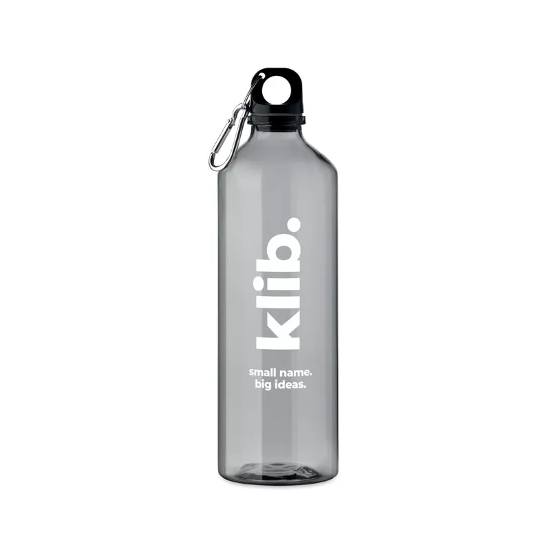 Butelka z RPET z karabińczykiem 750 ml MOSS RE750 - Przezroczysty Szary (MO2804-27)
