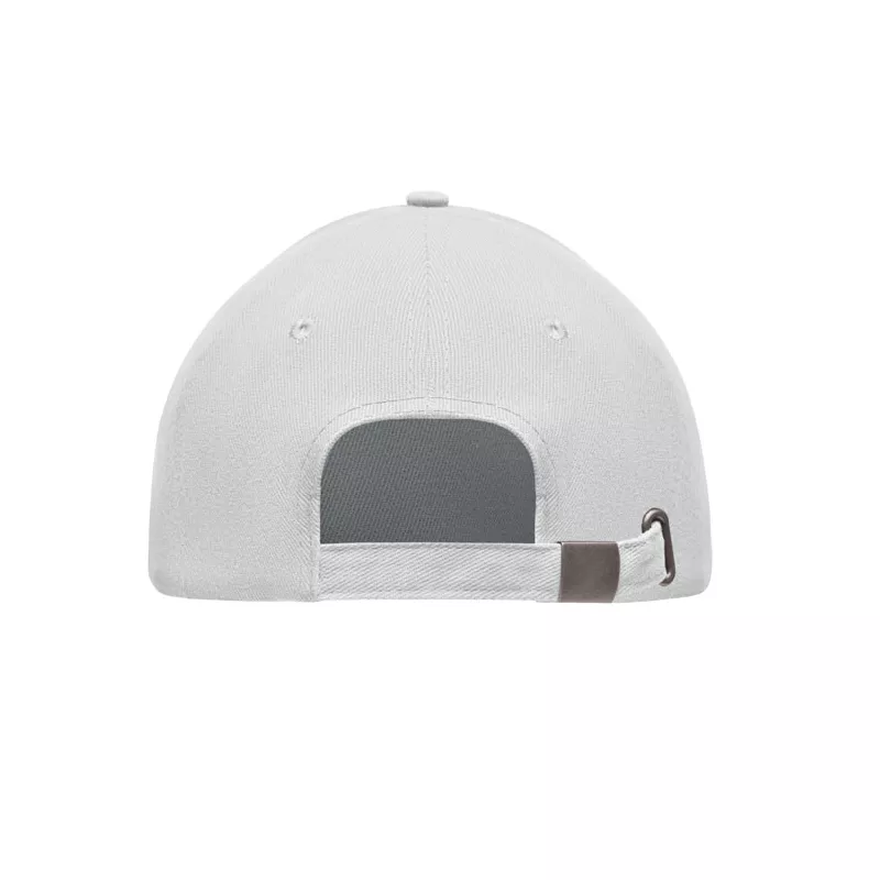 Czapka z daszkiem 5-panelowa 260 g/m² LONG BEACH SINGA - Bialy (MO6875-06)