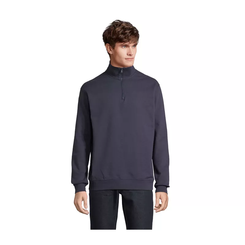 Bluza ze stójką i zamkiem 1/4 Sol's CONRAD - French Navy (S04234-FN)