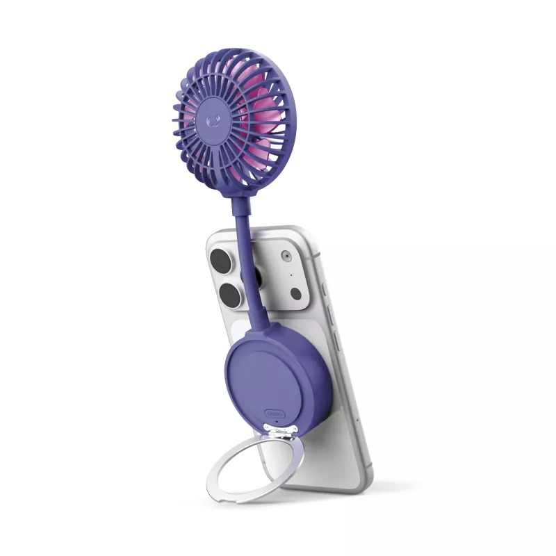 Fresh 'n Rebel Bezprzewodowy Magnetyczny Wentylator z Podstawką pod Telefon - purpurowy (LT49755-N0072)