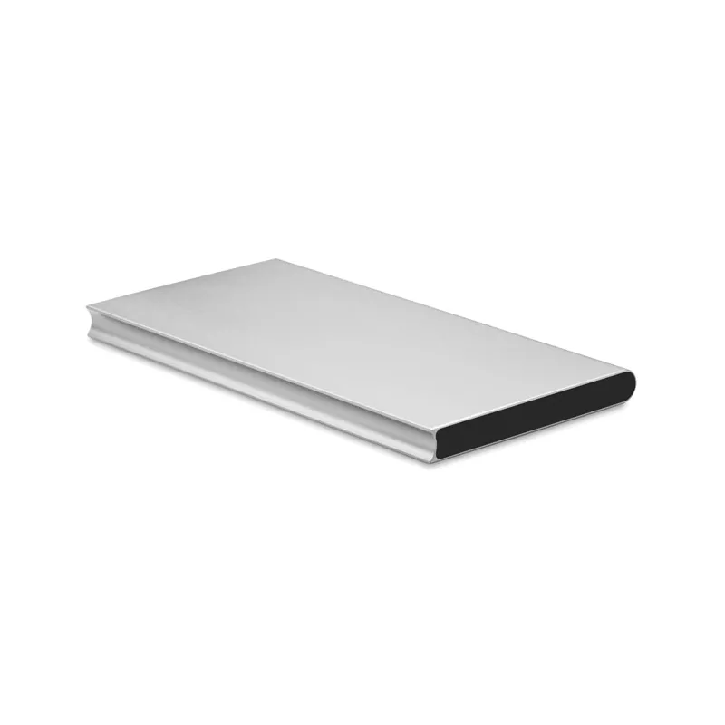 Powerbank płaski aluminiowy 8000 mAh POWERFLAT8 - Srebrny Mat (MO8839-16)
