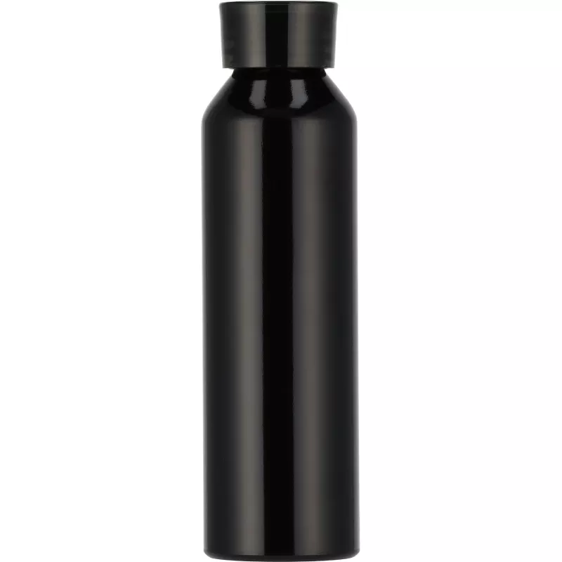 Butelka z aluminium z recyklingu CORK 600 ml - czarny (424703)