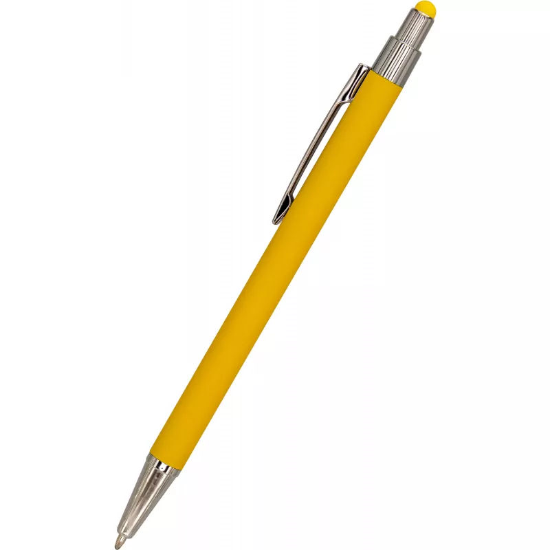 Długopis metalowy touch pen soft touch PAULA - żółty (1096408)