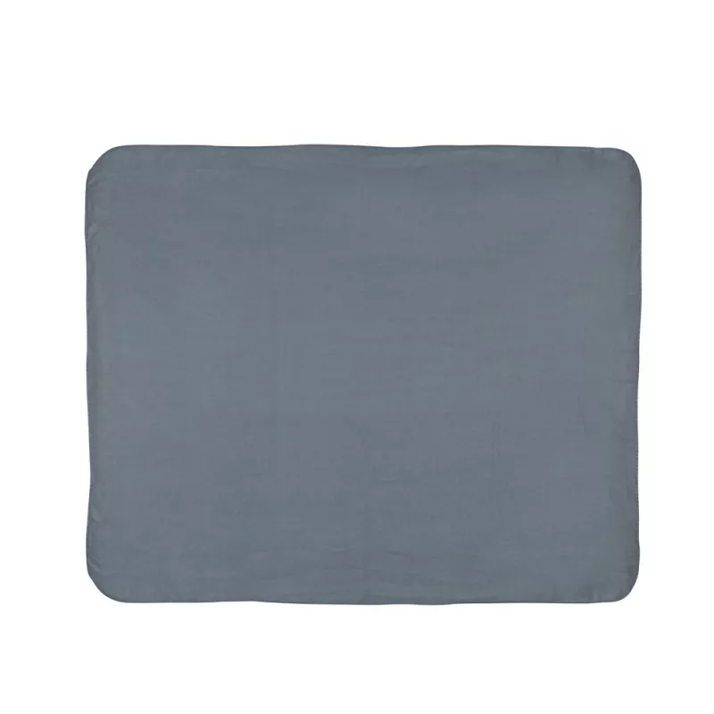 Koc polarowy 120 x 150 cm w pokrowcu - szary (P459.062)